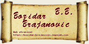 Božidar Brajanović vizit kartica